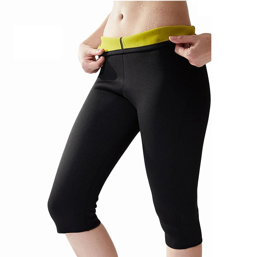 Hot Sale Elastic Fat Burner Weight Loss Slimming Pants Neoprene Sauna Body Shape Pants
