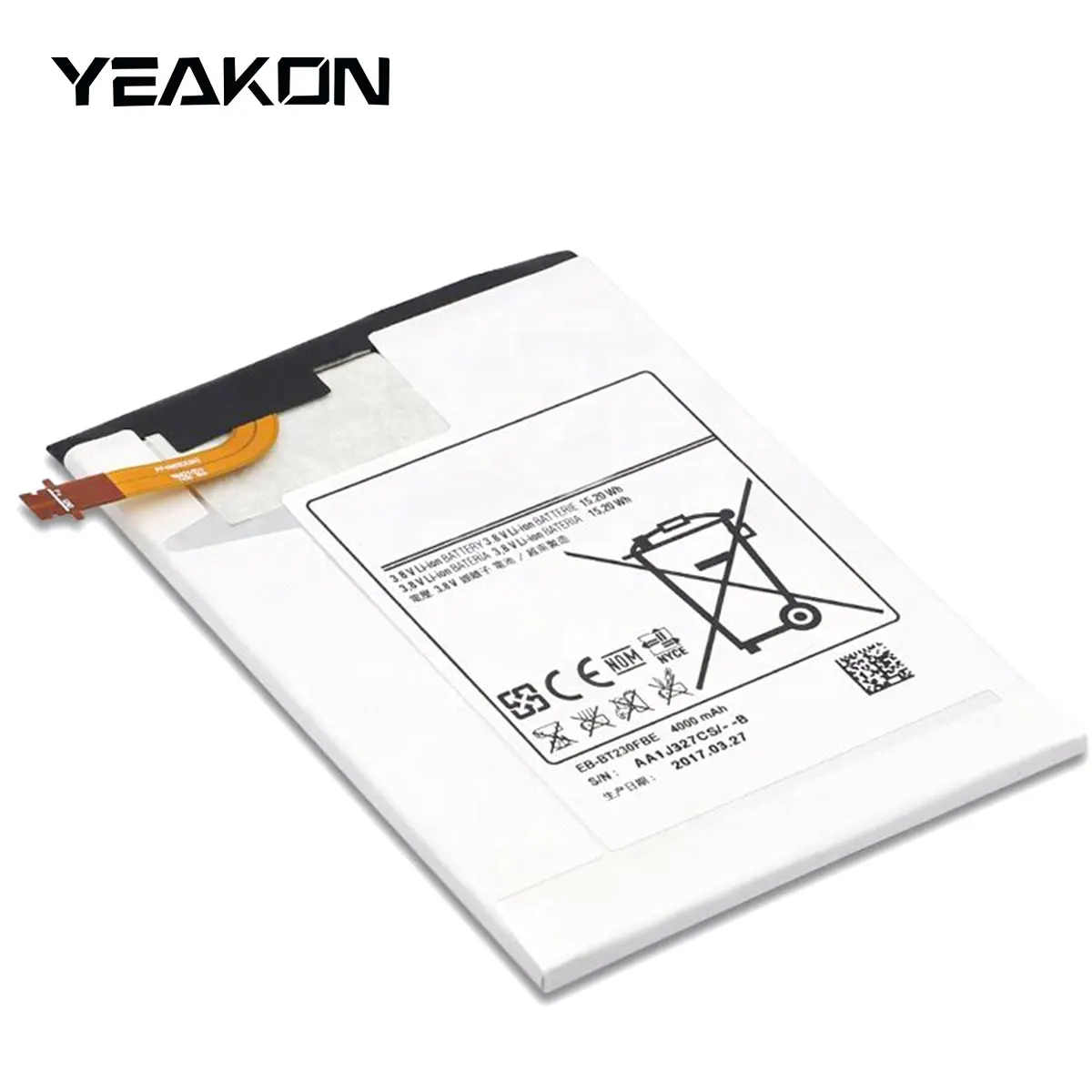 3.8V 4000mAh High Capacity Tablet digital Battery EB-BT230FBE for Samsung Galaxy Tab 4 7.0 SM-T231 SM-T230 SM replacong battery