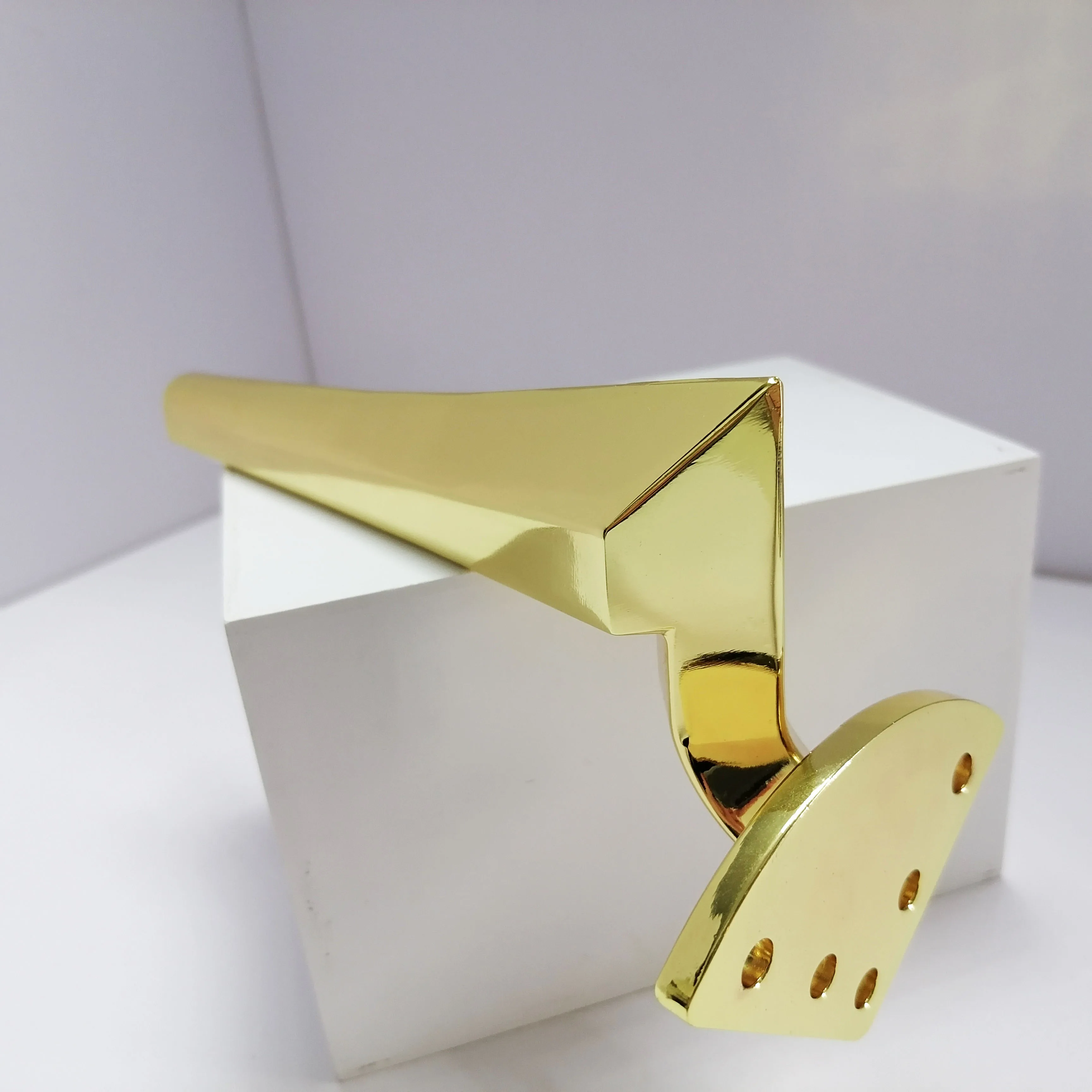 China manufacturer prices decorative accessories for modern sofas legs gold color customized aluminum alloy cabinet sofa legs