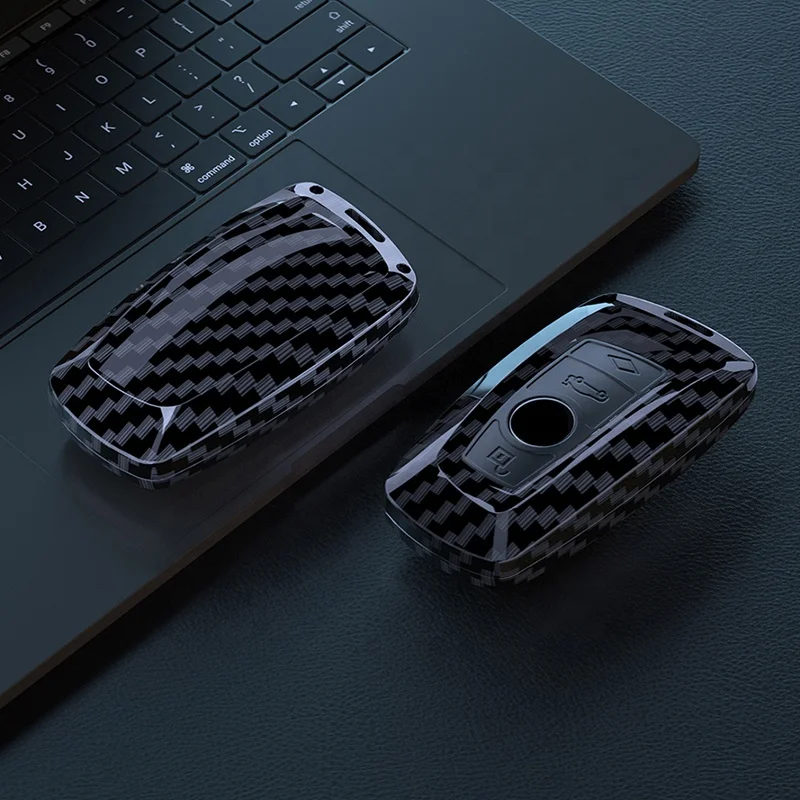 ABS Carbon Fiber Style Car Key Case Cover Shell Fob For BMW X3 X5 X6 F30 F34 F10 F20 G20 G30 G01 G02 G05 F15 F16 1 3 5 7 Series