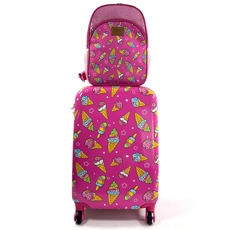 Wholesale Custom 2024 New Design Carry On Luggage Kids School Luggage Travel Case With Children Luggage Backpack