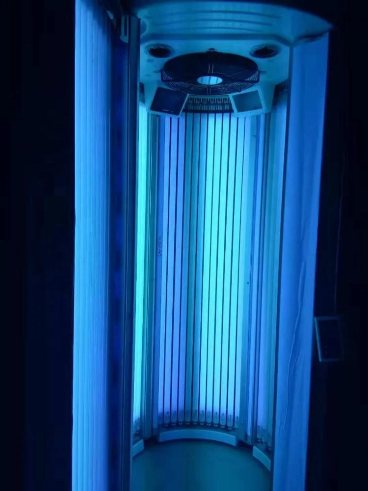 Promotion Factory Wholesale Tanning Salon Device Bronzing F10-180 Solarium Booth Vertical Tan Bed