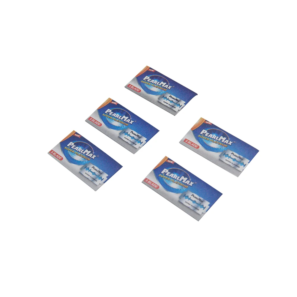 
PearlMax 5pcs/box,20boxes/card Double Edge Razor Blades Shaving Safety Blade Made With Swedish Sandvic Stainless Steel 