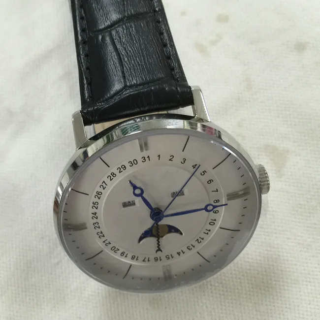  Роскошные брендовые автоматические часы moonphase для мужских наручных