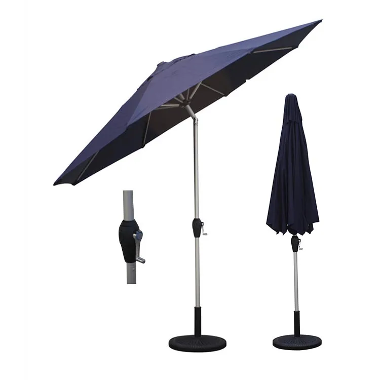 Wholesale outdoor umbrella garden beach restaurant umbrella patio sun awning parasol aluminum umbrella