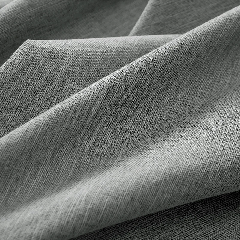 Luxury window blackout fabric linen curtains for the living room house children kids bedroom windows modern home set hotel