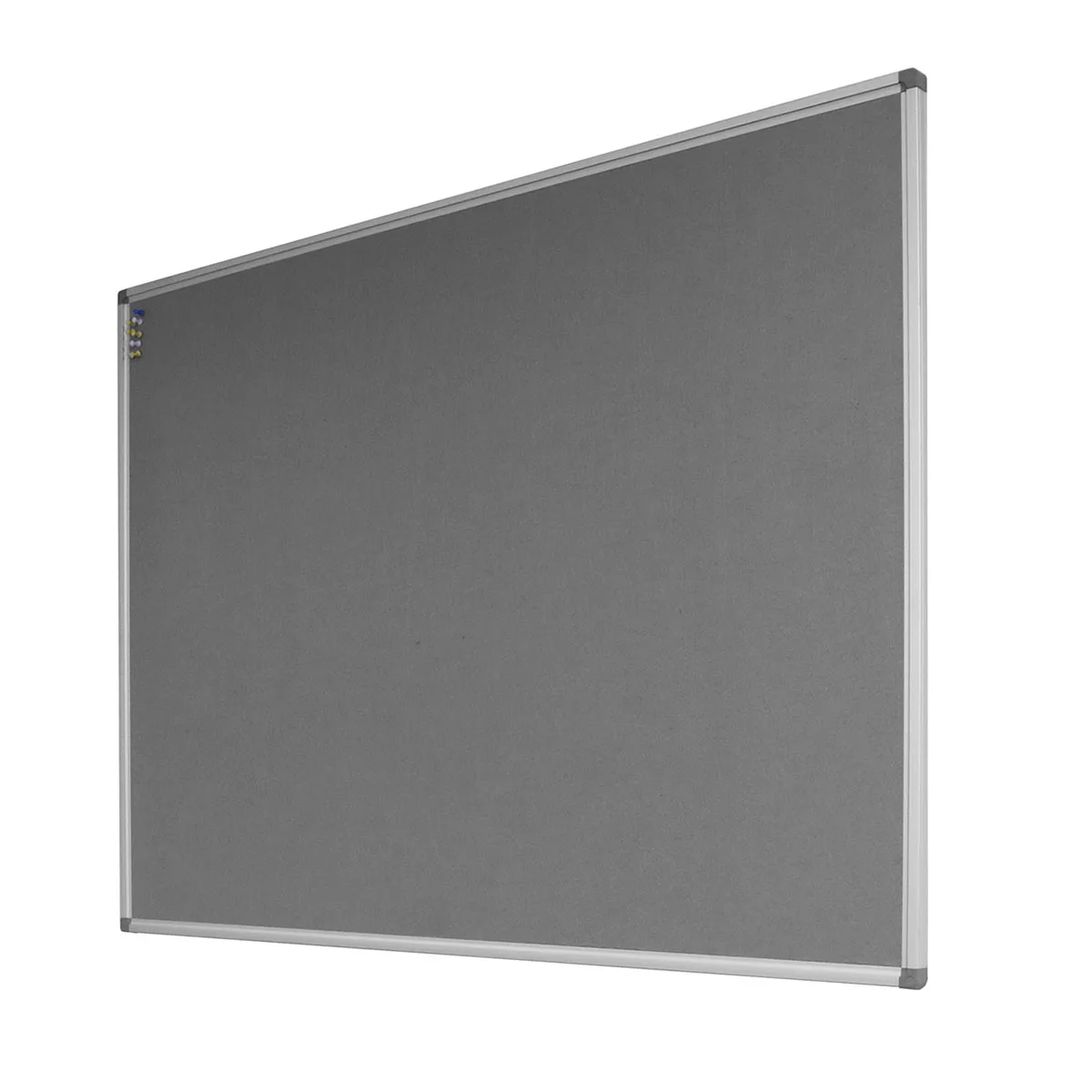 60x90cm Classic Aluminum Frame Felt Bulletin Fabric Pin Board for Home Office Decoration