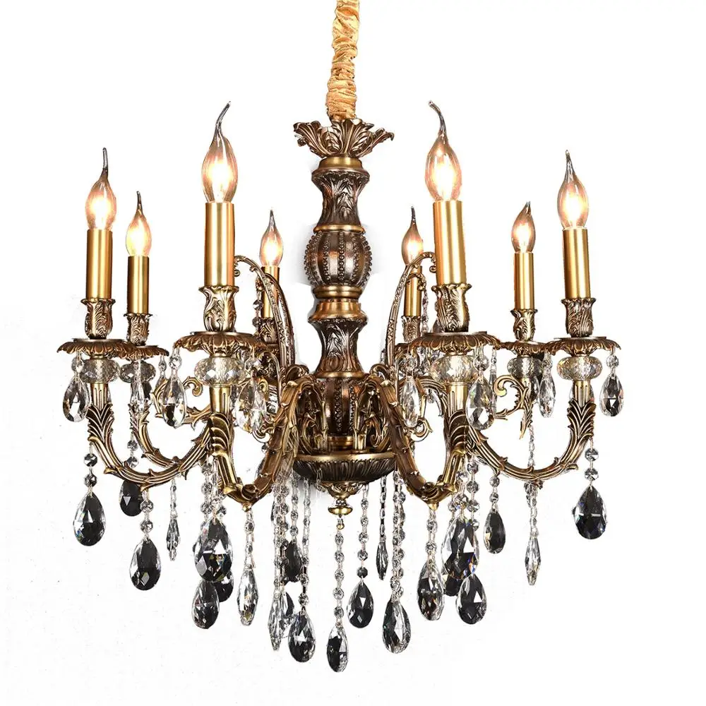 Led Ceiling Lamp Fixture Fittings Crystal Chandelier Pendant Lights Hanging Iron Modern Indoor Lighting European 3 PCS Silver 80