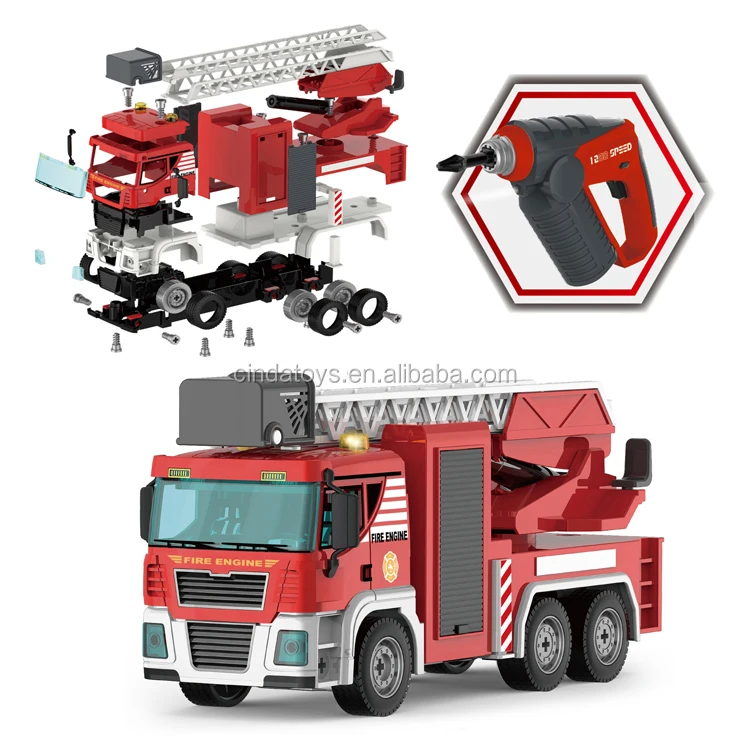 STEM Diy Assembly Toy Car Take Apart Construction Building Vehicle Screw Truck Toy,Engineer car For Kids Truck Toy With Tool Set