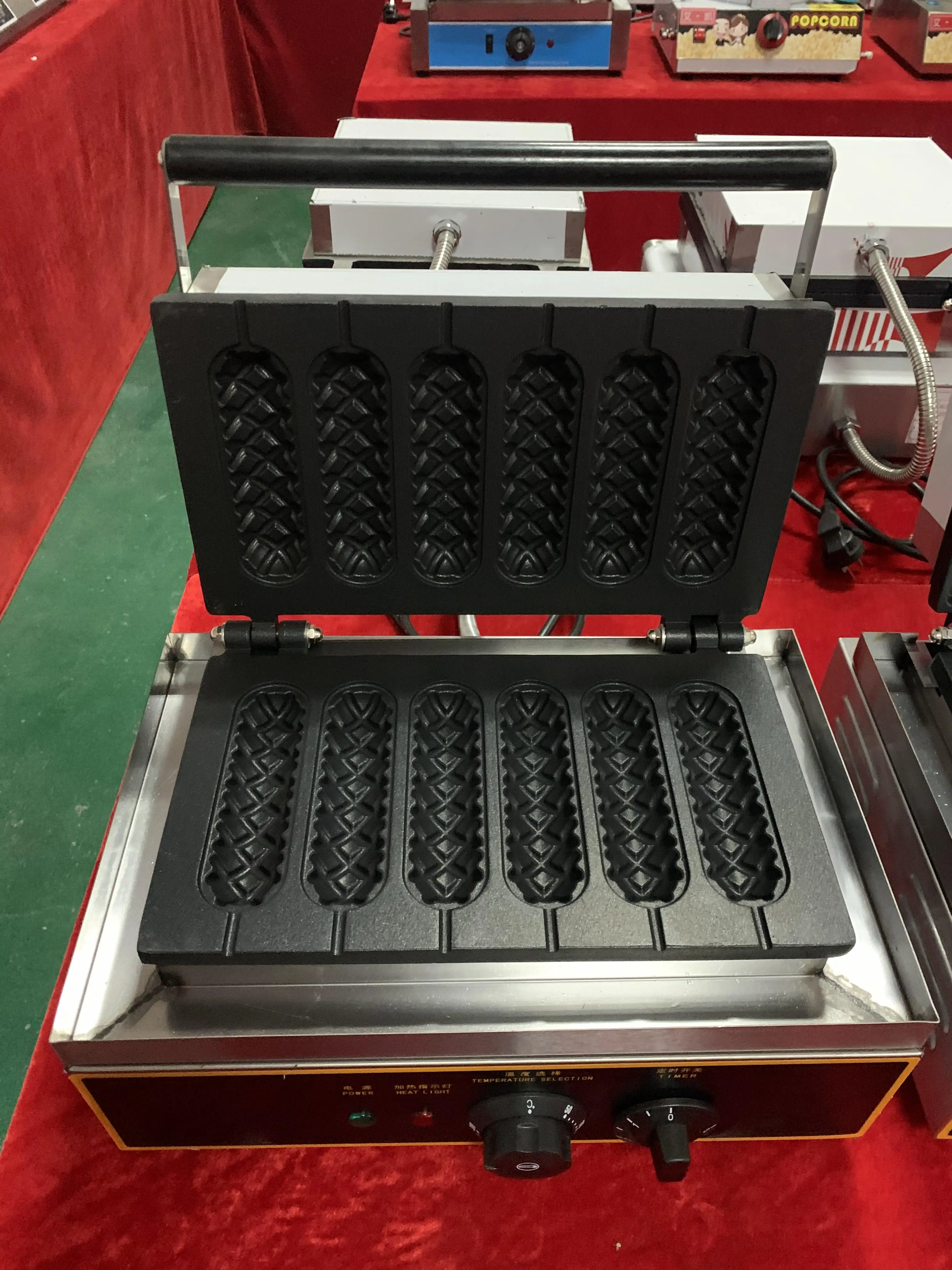 6 Sticks Hot dag Waffle Machine Electric Crispy Hot Dog Grill Waffle Maker