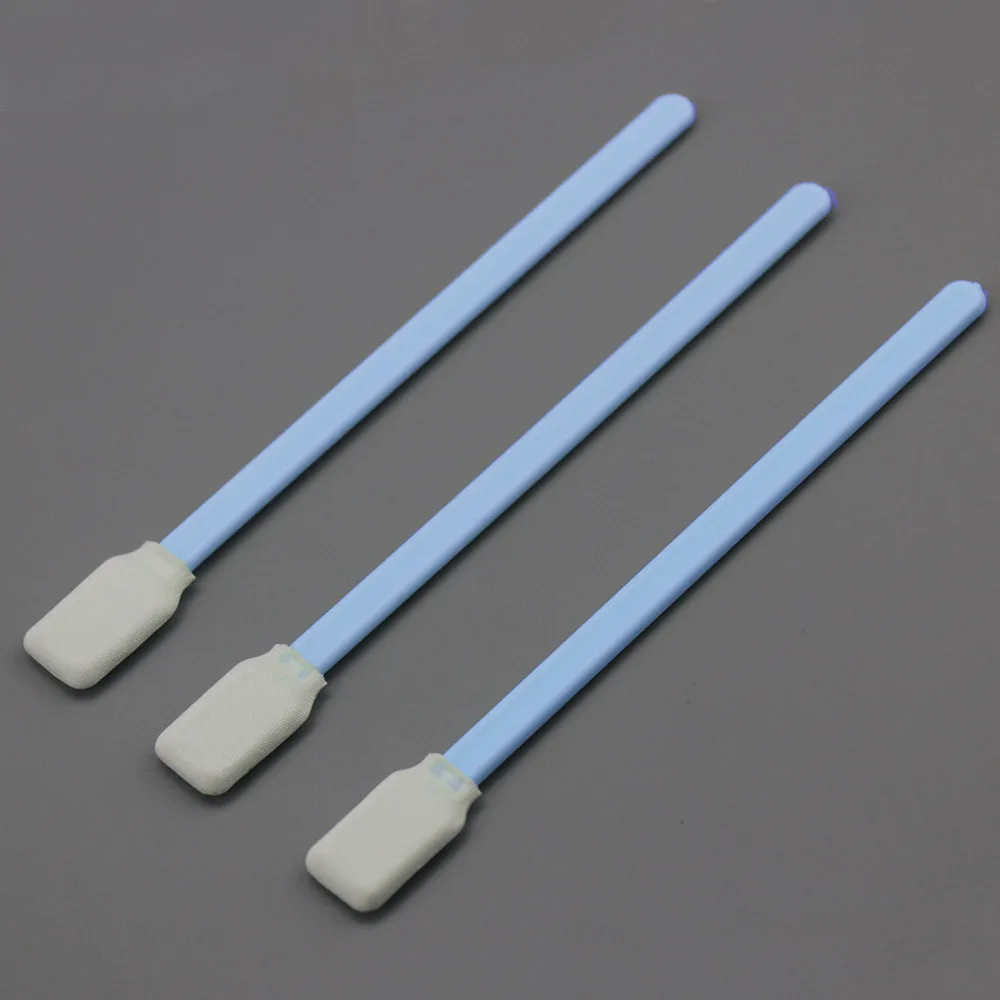 Factory Supply Large Rectangular Head Microfiber Cleanroom Swab for Remove Flux Residues and Excess Materials