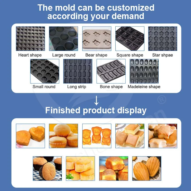 OCEAN Save Labor Cost Full Automatic Cup Cake Make Bake Equipment Mini Cupcake Maker Machine with Oven