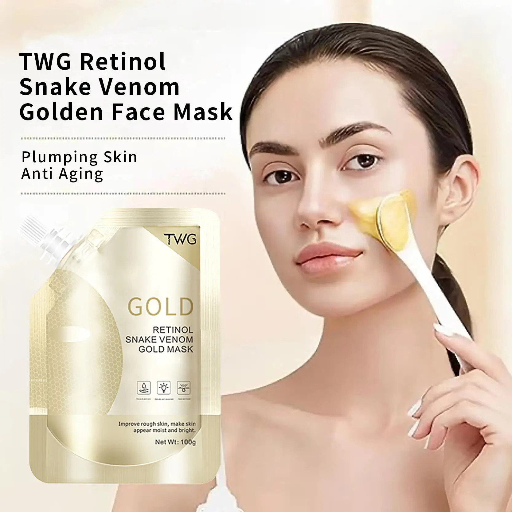 Gold Anti-Wrinkle Anti-Aging Retinol Essence Gold Skin care Mud film