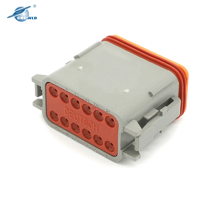 Original Deutsch DT 12 Pin Gray Male and Female Auto Waterproof Electrical Wire to Wire Connector Plug DT06-12S DT04-12P