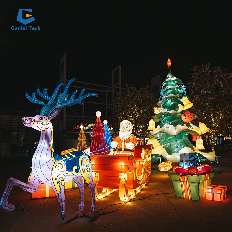 SG-SD-RT01 City Park Appealing Led Christmas Snow christmas garden decoration light  Christmas lantern festival