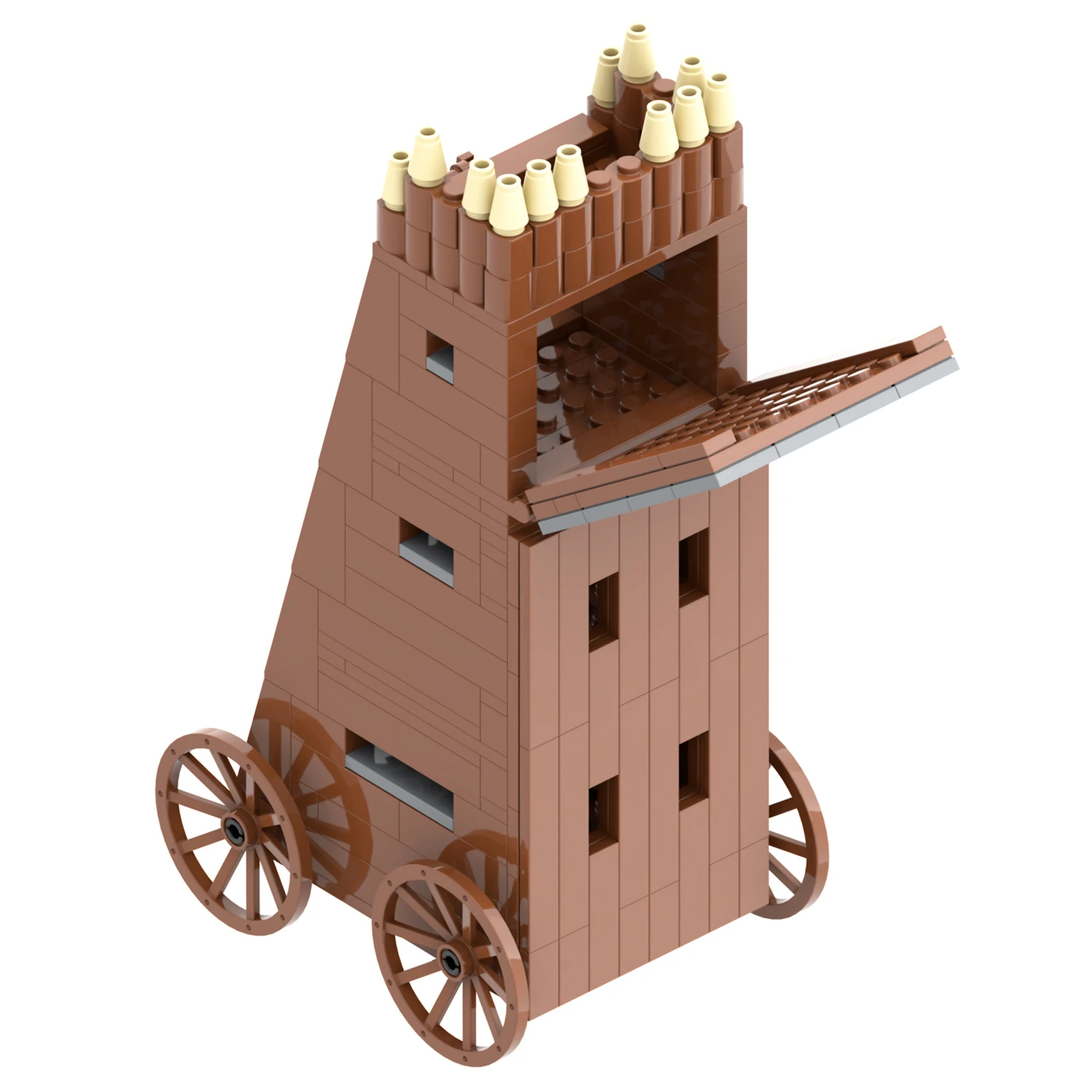 MOC5012 Medival Военная серия воздушная лестница грузовик боевое оружие Модель развивающие строительные блоки подарки игрушки для детей 224 шт.