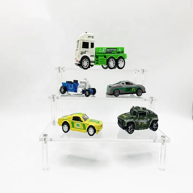 New product Toy Car Display Case With Removable Shelves For Model Car Storage Acrylic Wall Model Car Display Case