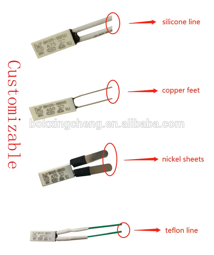 KSD9700/BK05 temperature control switch 50 degrees normally open bimetallic small thermal protector thermostat