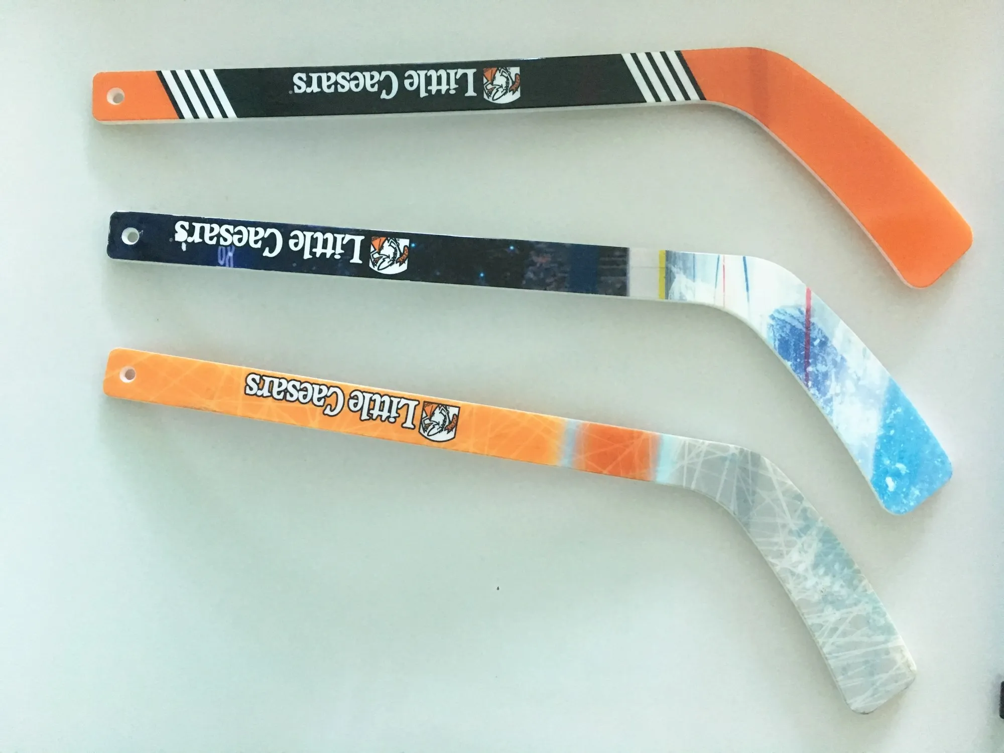 Plastic OEM/ODM mini ice hockey sticks Chinese factory with custom printing