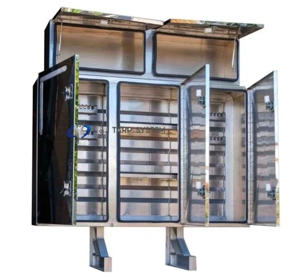 High Quality Five Door Mirror Surface Aluminum Headache Rack Cab Guard Racks Vaulted Enclosure