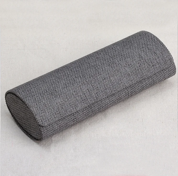 Wholesale Linen Fashion Custom Sunglasses Case  Folding Oval Hard Glasses Case