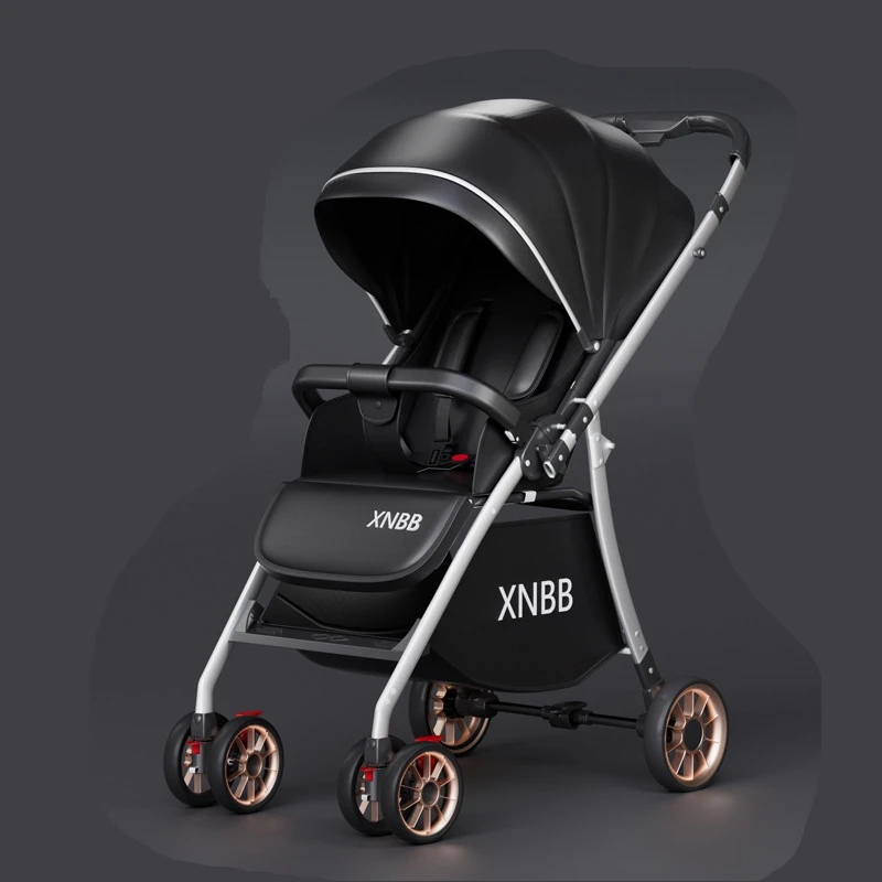 3 In 1 Bassinet Folding Aluminum Carriage Glider Board Lightweight Portable Travel Baby Stroller