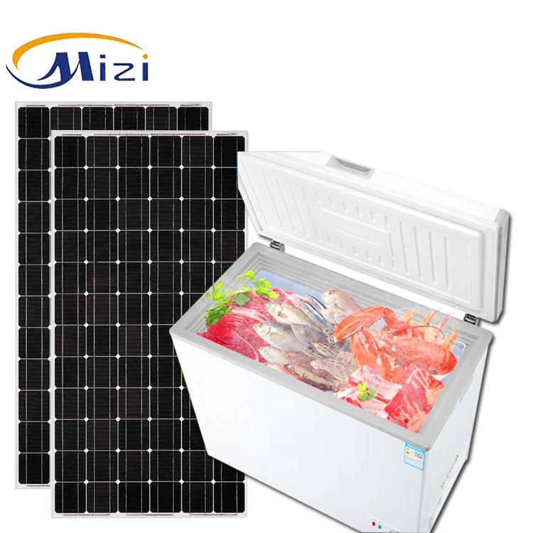 
Cheap 400L 600L chest freezer with solar panel battery and controller 