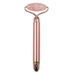 Factoy OEM Vibrating Rose Quartz Jade Roller  Beauty Bar for Facial Massager