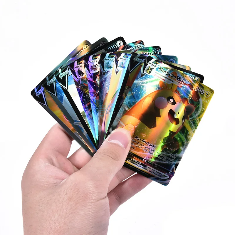 Custom Holographic Cards Board Game Vmax GX Mega Tag Team Energy Trading Card Gold Foil