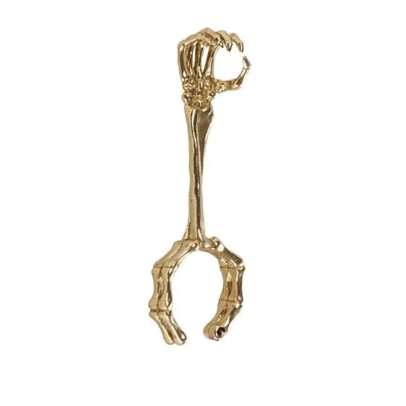 Cross border hand bone cigarette holder skull pattern ring personalized cigarette holder and clamp