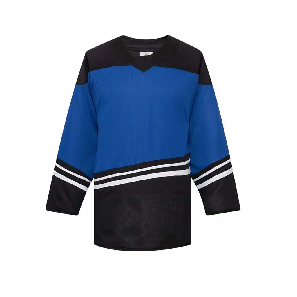 blank oversized mesh fabric ice hockey jersey