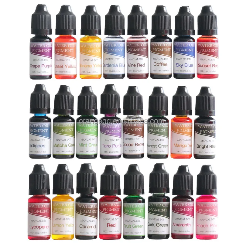 Liquid Pigment DIY Manual Soap Colorant Tool Kit 6ml/bottle Handmade Bath Bomb Dyes For Soap Making Coloring
