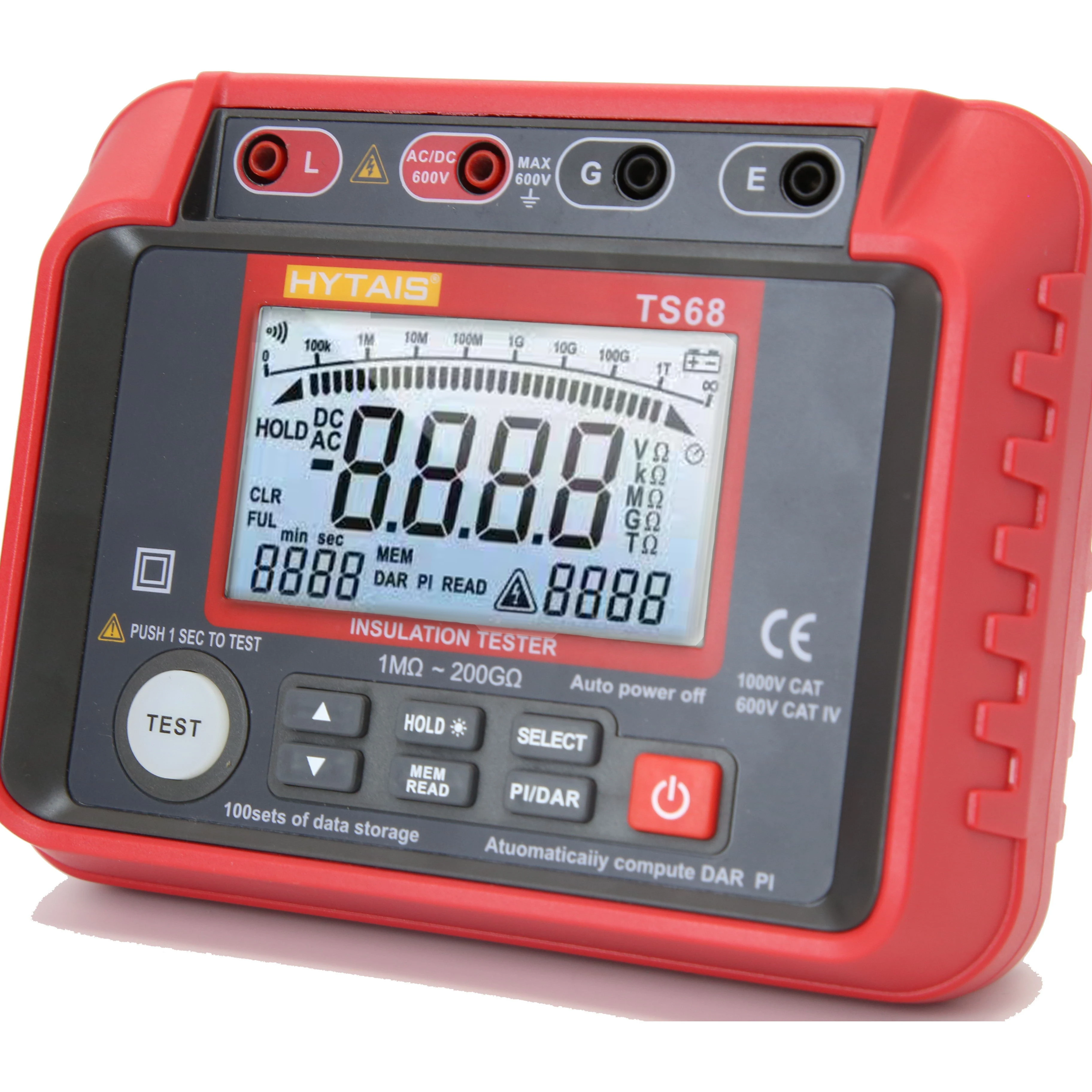 good quality digital multitester meter  Display Insulation Megger Meter Multimeter meter battery resistance