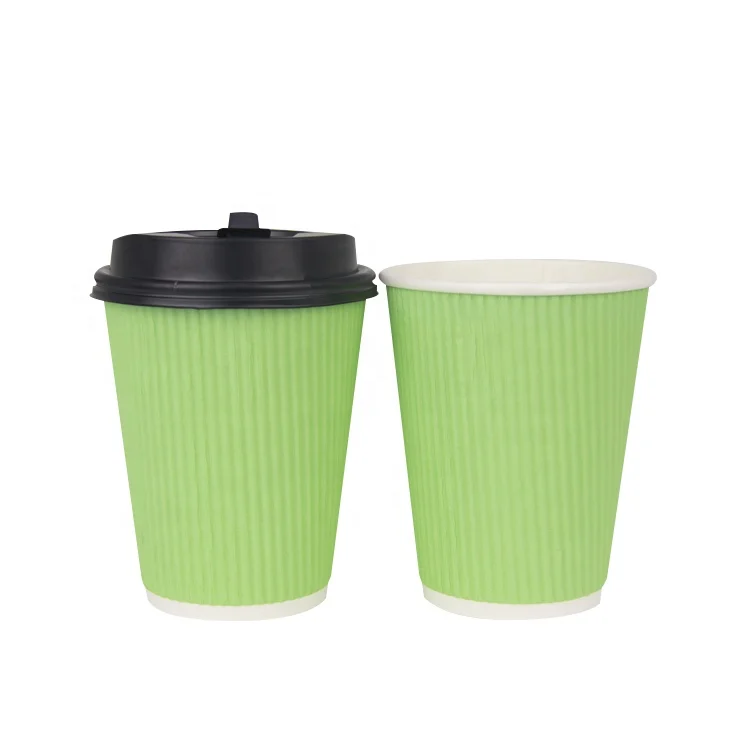 
China factory custom wholesale new style eco friendly ripple hot paper cup 