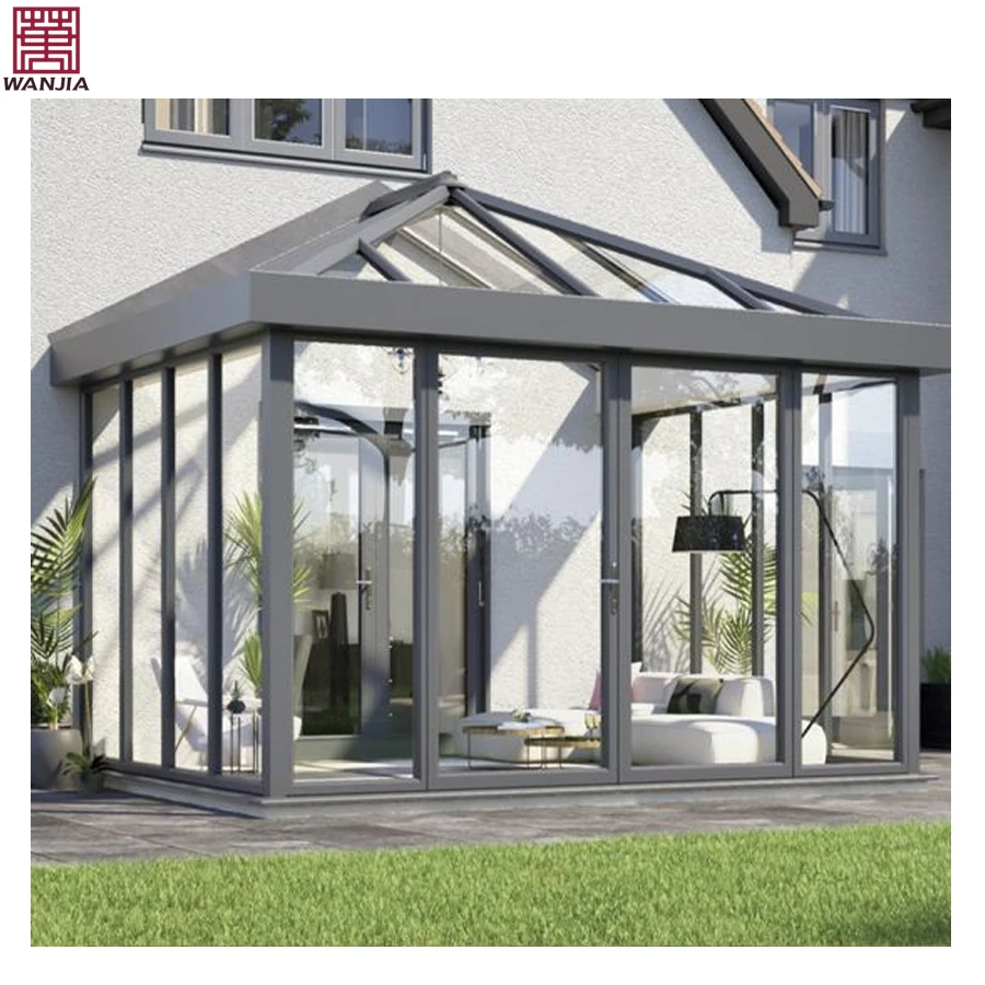 Customized Backyard Aluminum Thermal Insulated Glass Room Sunroom Villa Patio Enclosure Sunroom