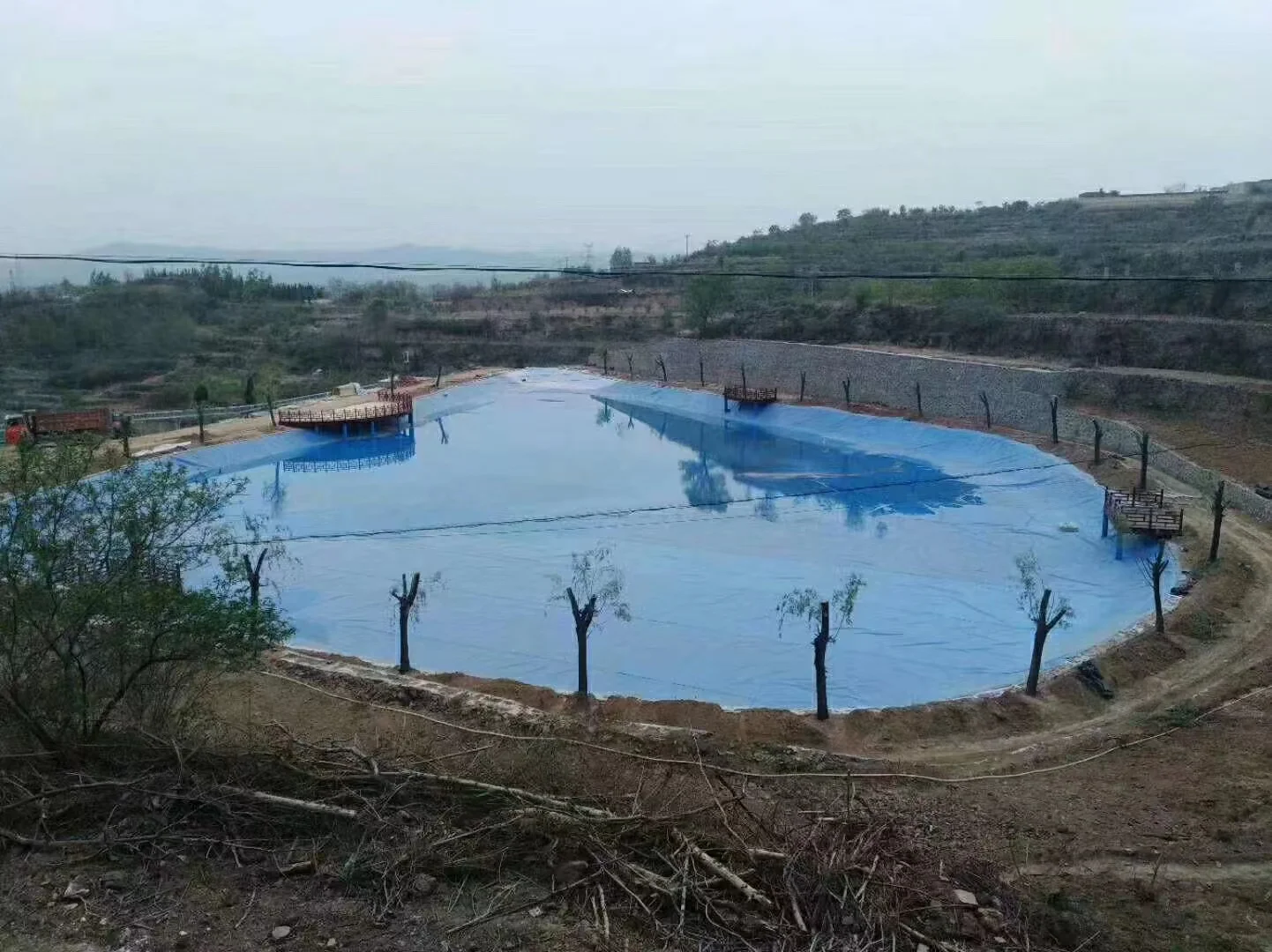 HDPE Geomembrane liner pond liner 0.2-2.5mm for pool