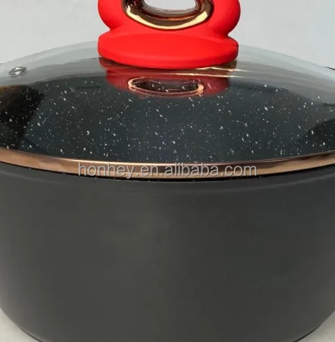 Hot sale Forged aluminum Nonstick cookware sets Jogo de panelas Cooking soup pots and pans marmites casserole kitchenware