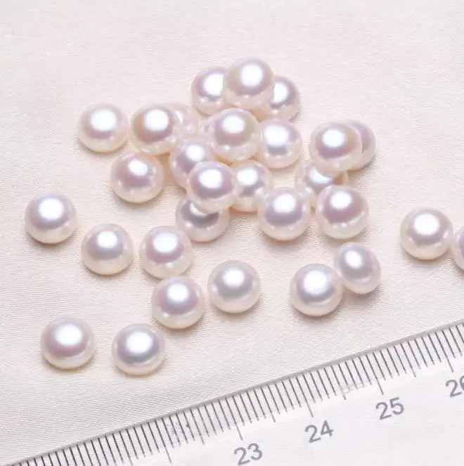 HMOIS Factory Wholesale Price Natural Cultured White Round Pearl Beads