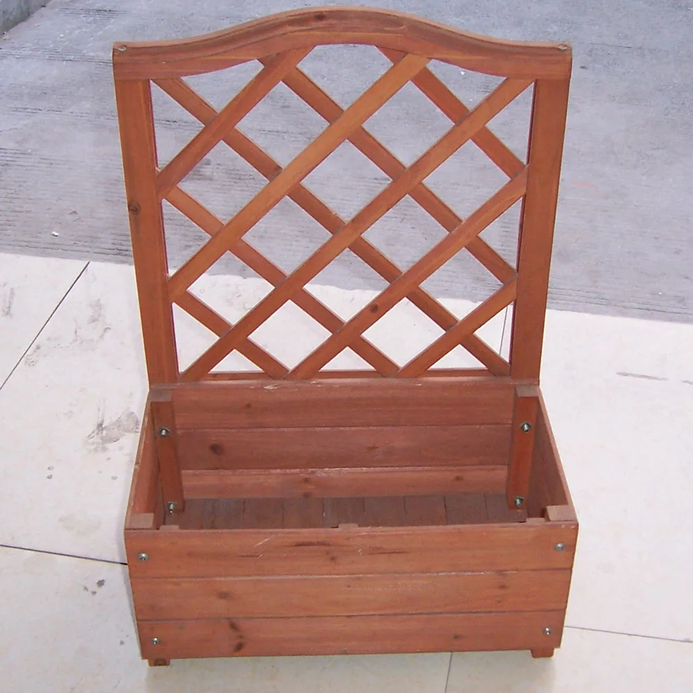 2020 Hot Sale ISO 9001 Certificated  CE Grade Rectangle Planter with Lattice