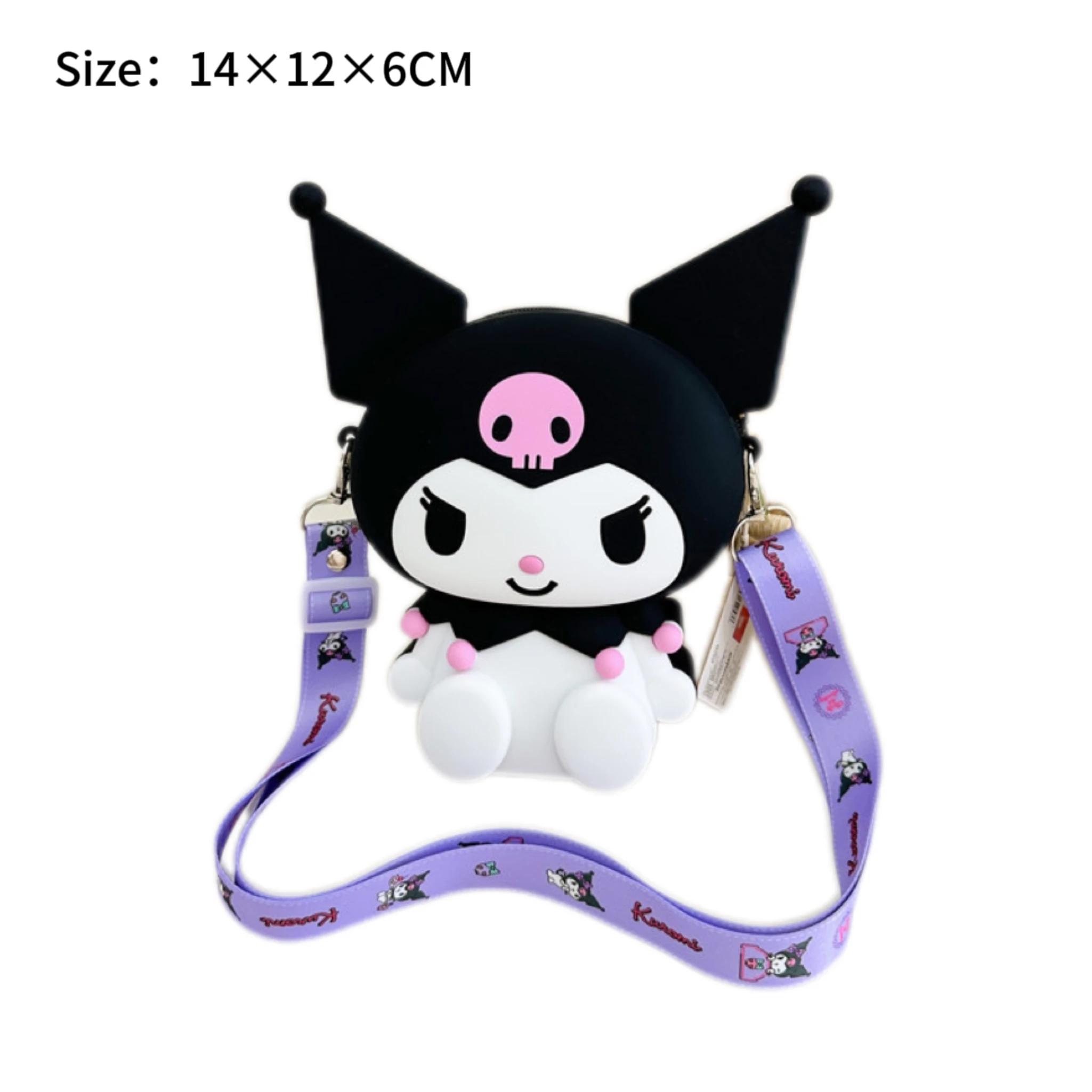 2024 New Sanrio Cartoon Cute High Quality Silicone Toys Kids Crossbody Anime Bag Phone Storage Outdoor travel bag Amazon TikTok
