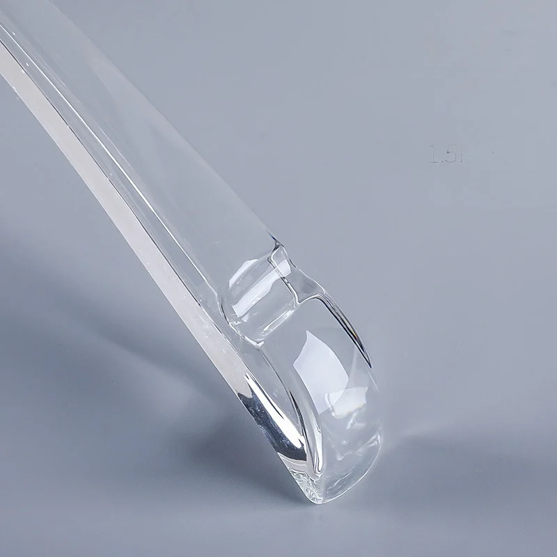 acrylic design hanger dress transparent Mall laundromat laundry hangers custom Grey clear coat Brand clothing store hanger