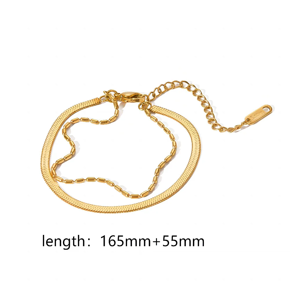 ins wind titanium steel bracelet diy bracelet 18k gold plated non-fading stainless steel chain bracelet wholesale