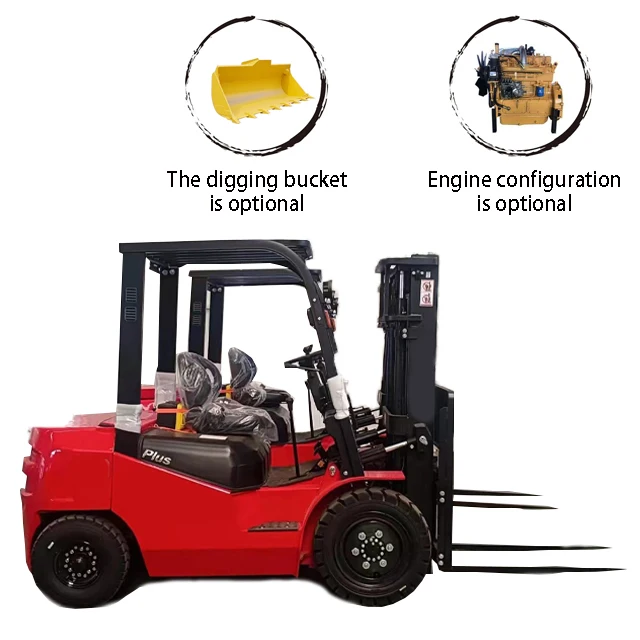 Small Electric Forklift Four-wheel Drive Hydraulic Stacker Loading And Unloading Truck Counter Balanced Fork Lift Truck