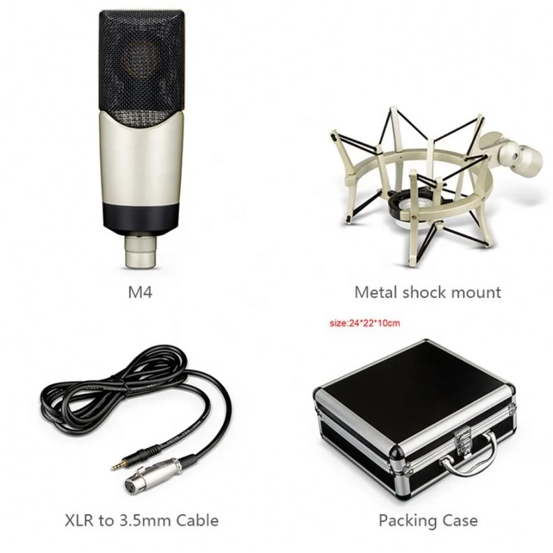 Brand New Wired Microphone Studio microphone Condenser Mic for singing With Low Price