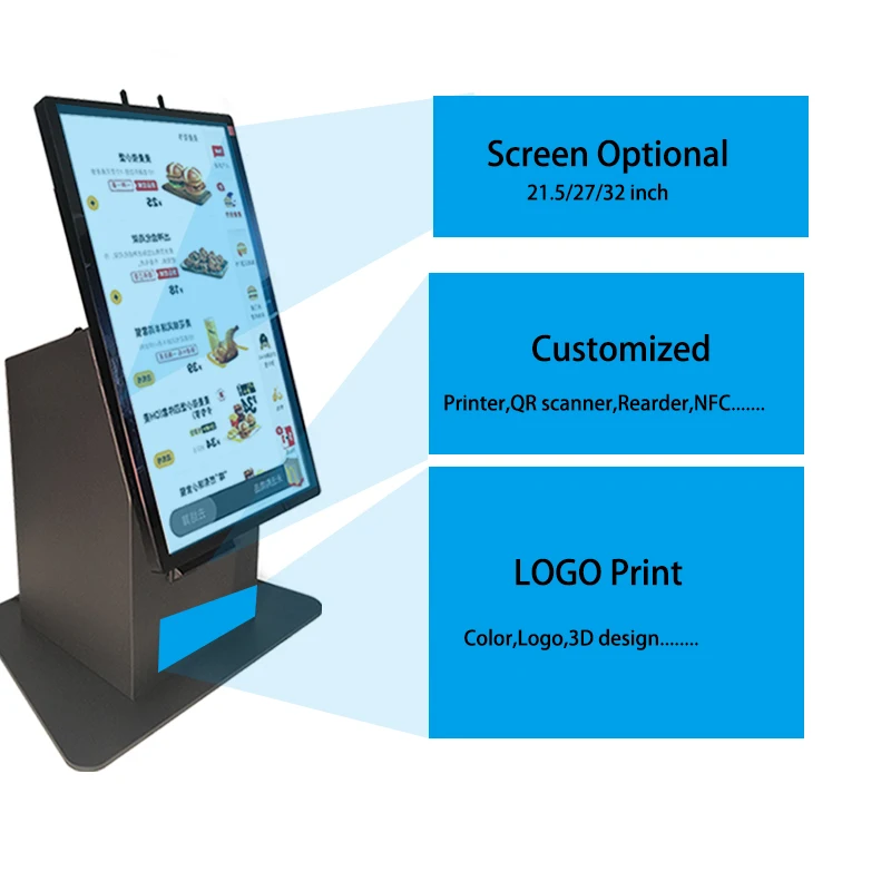 Payment Kiosk OEM ODM Self Check in Desktop Floor Stand Smart All in One Self Payment Kiosk