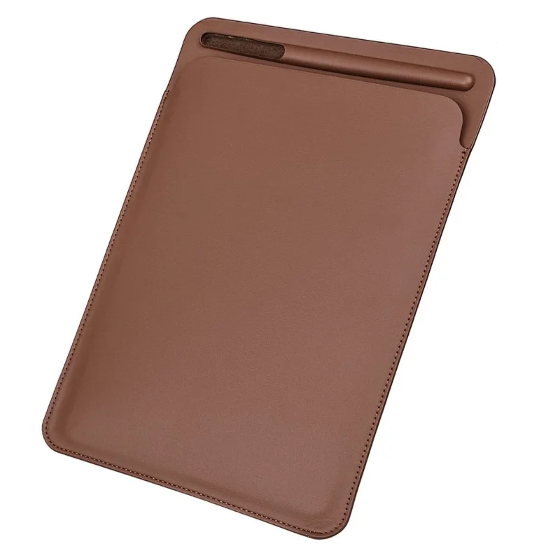 Portable Slim PU Leather Protective Cover Laptop Sleeve Case with Pencil Stylus Slot Holder