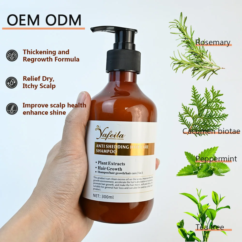 Organic personalized hair growth and nourishing shampoo hair loss treatment shampoo for rapid growth
