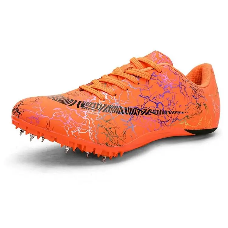 Профессиональные спортивные беговые кроссовки с шипами мужские и женские кроссовки для отслеживания и езды на природе обувь из утки мандарина обувь для спринтера размер 35-45