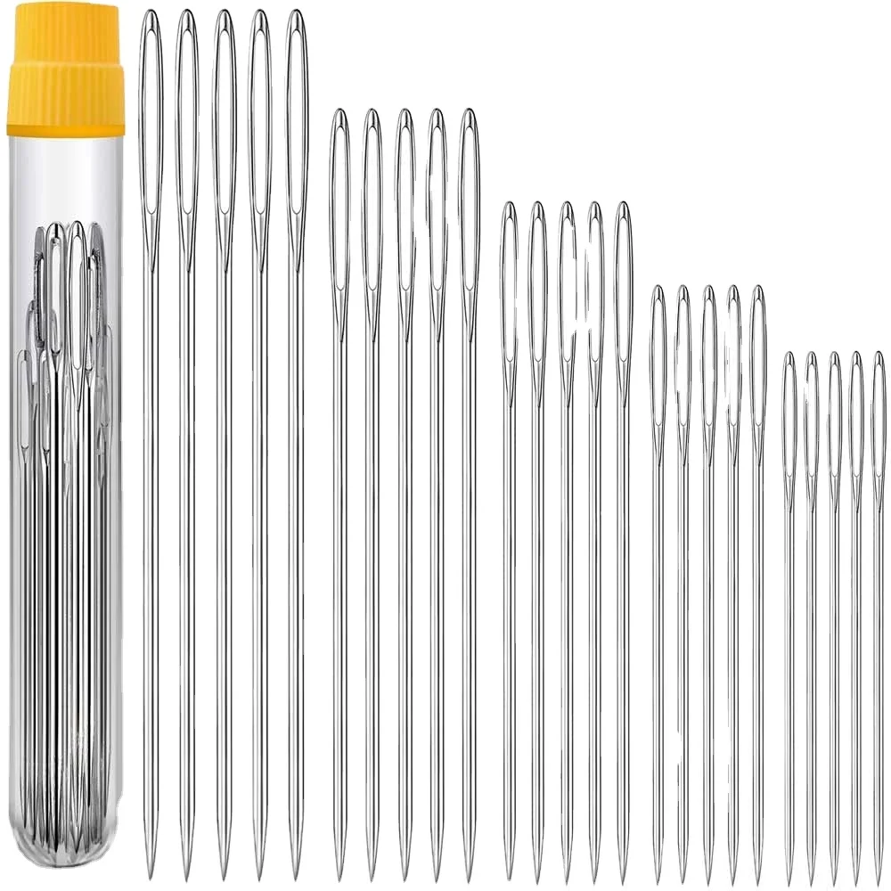 Stainless Steel Large Eye Needles Sewing Needles Sewing Pins Embroidery Needles For Hand Sewing