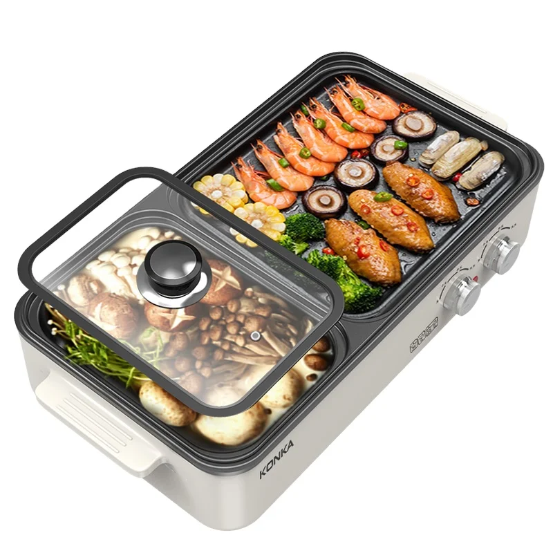 
Multi-functional 2-in-1 Korean electric oven electric baking tray 